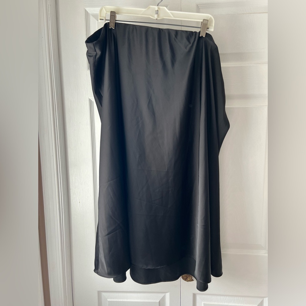 The Drop Satin Midi Skirt
